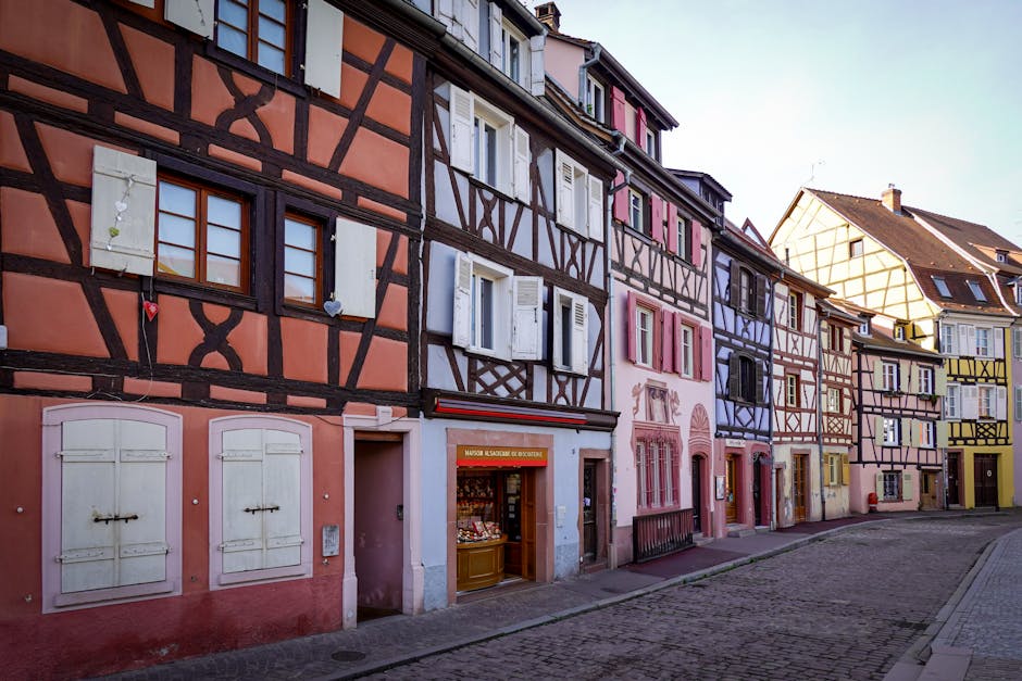 alsace village colorful houses