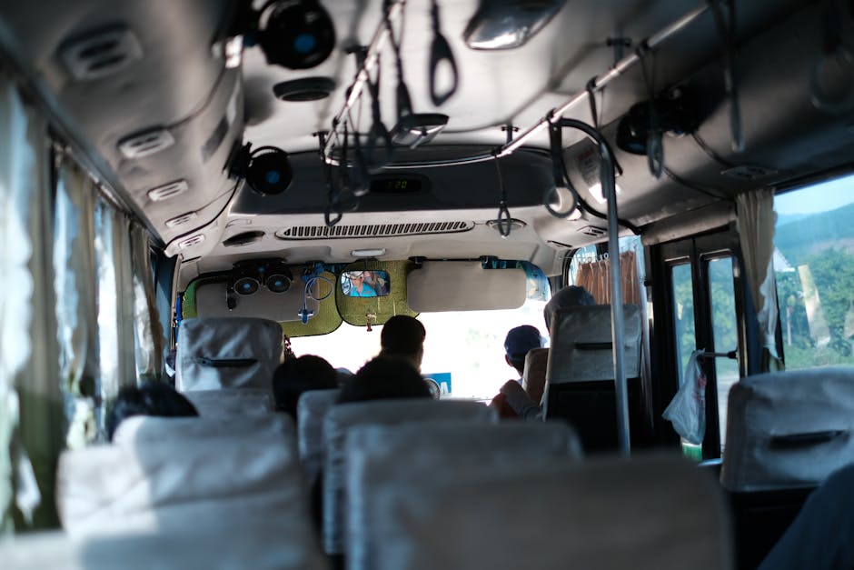 brazilian bus interior long distance travel