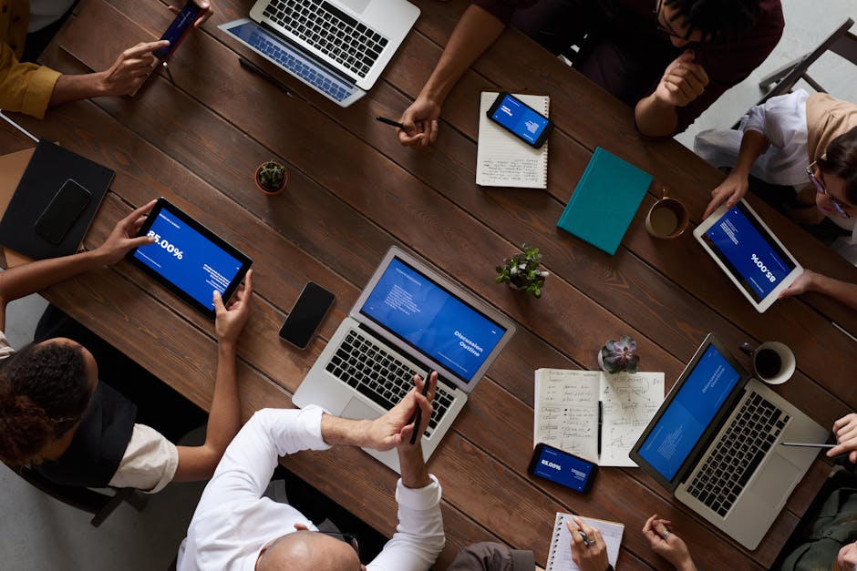 business meeting with AI integration