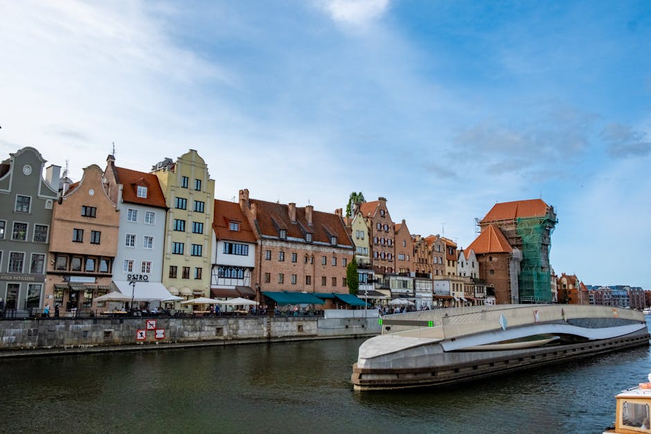 Charming Polish riverside town