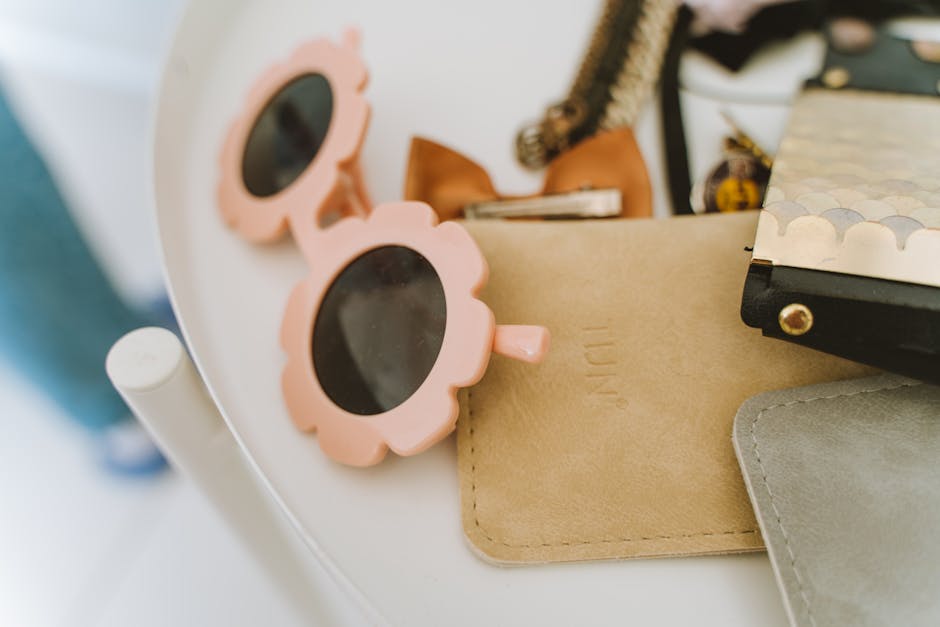 colorful accessories on a table