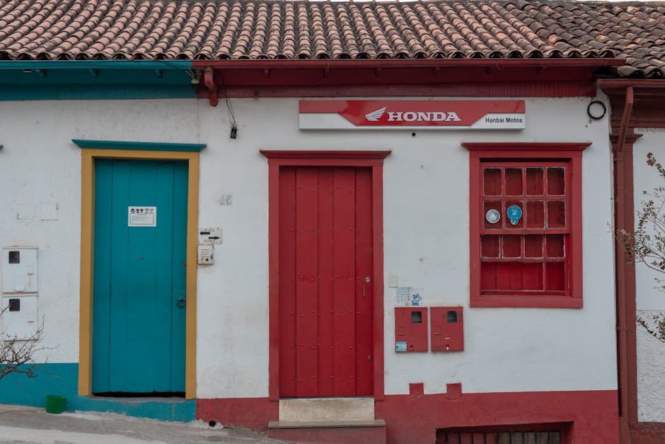 colorful colonial street brazil