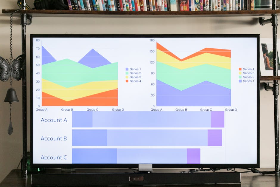 comparison table on a screen with data
