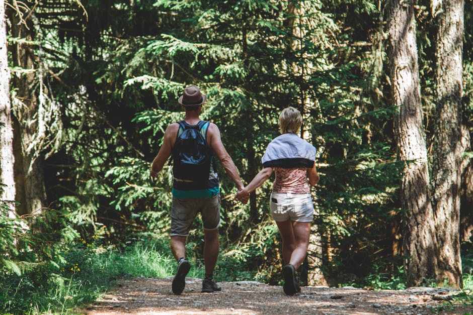 couple hiking in Black Forest