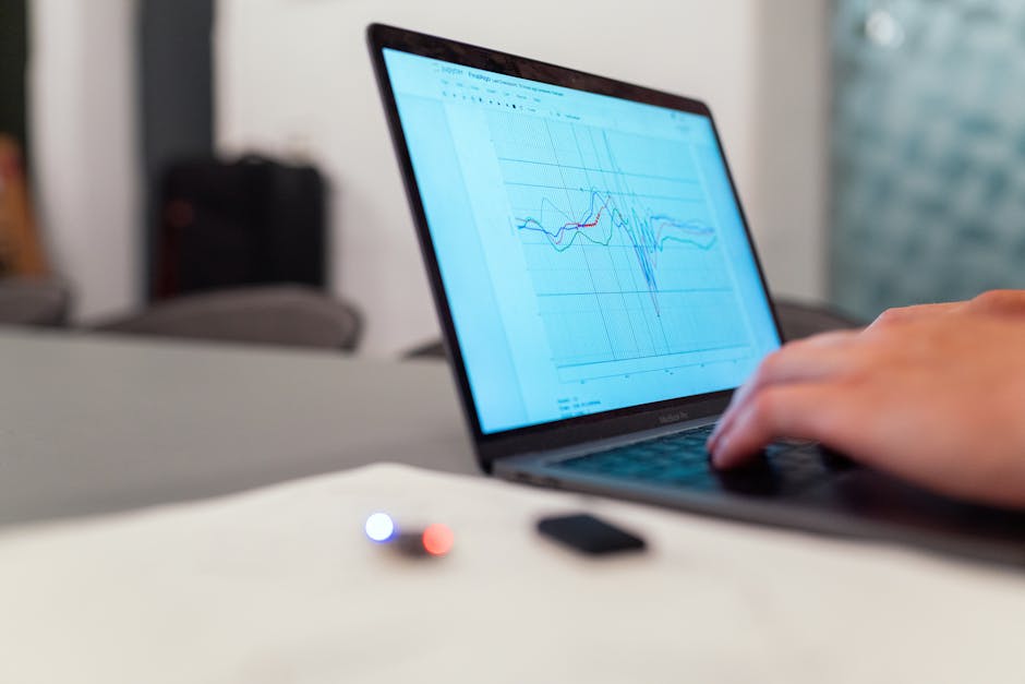 data visualization on computer screens