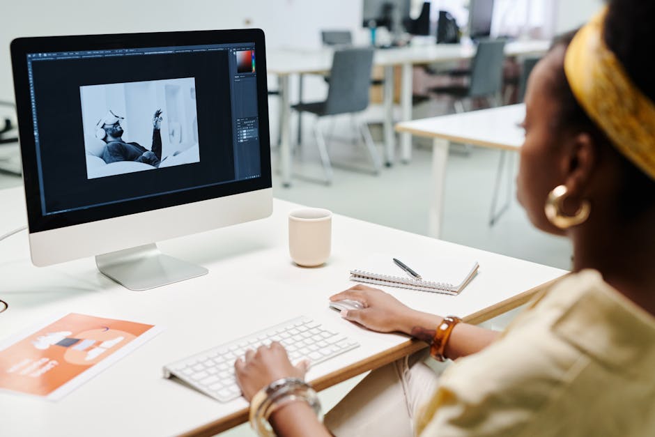 digital artist creating images with AI software