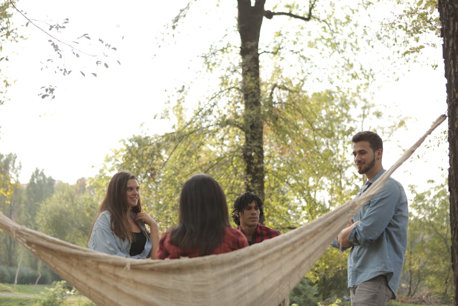 friends enjoying nature