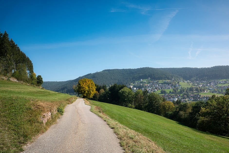german countryside road
