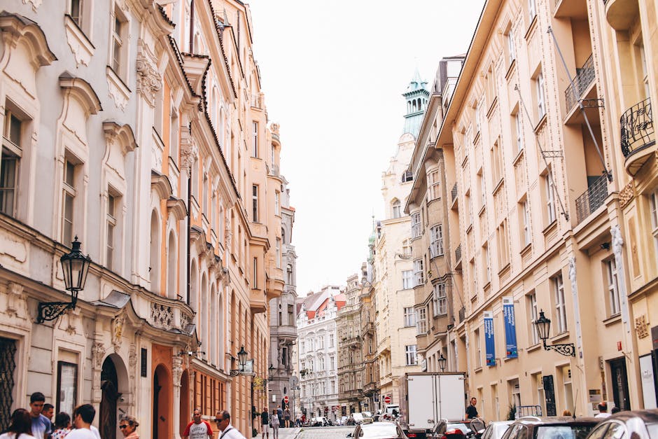 historic european city street