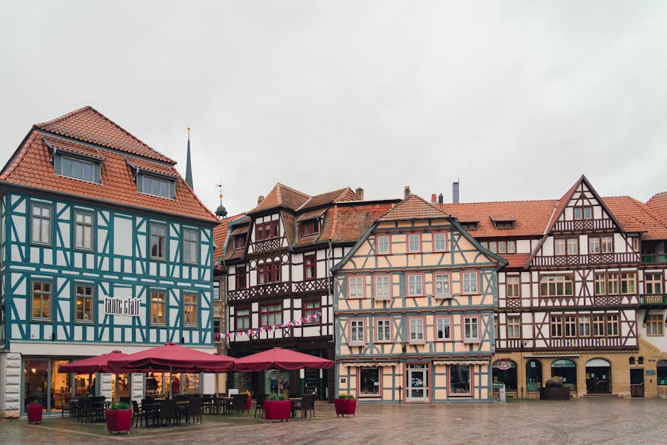 historic german town market square