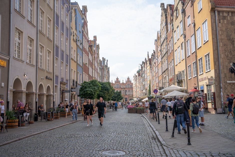 Historic Polish city street