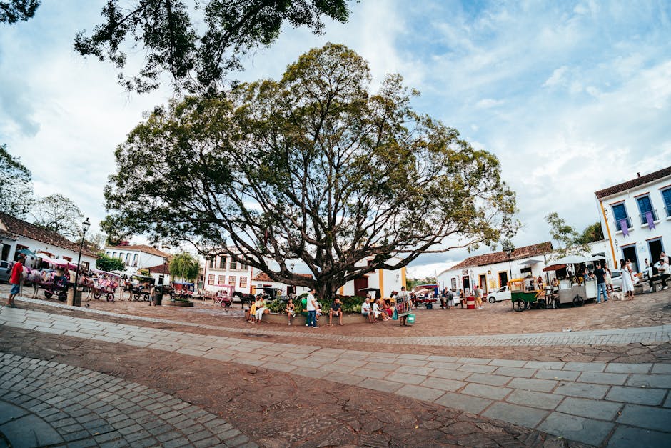 Historic town square Brazil