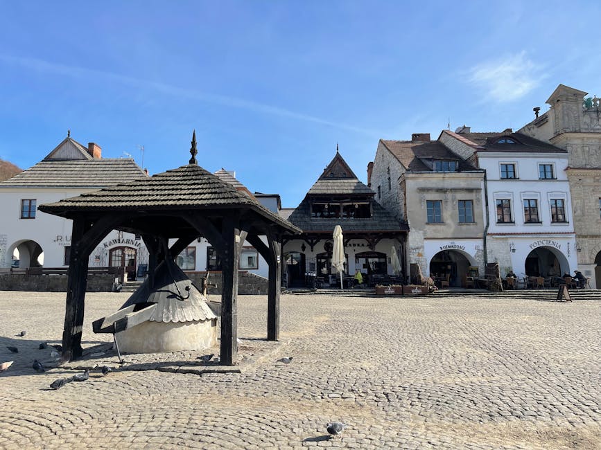historic town square poland