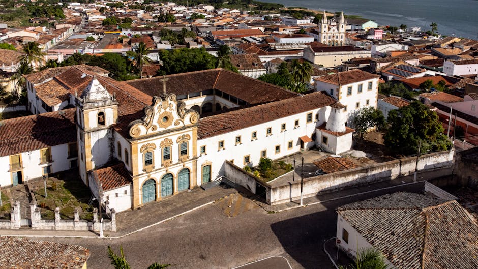 Historic town waterfall Brazil