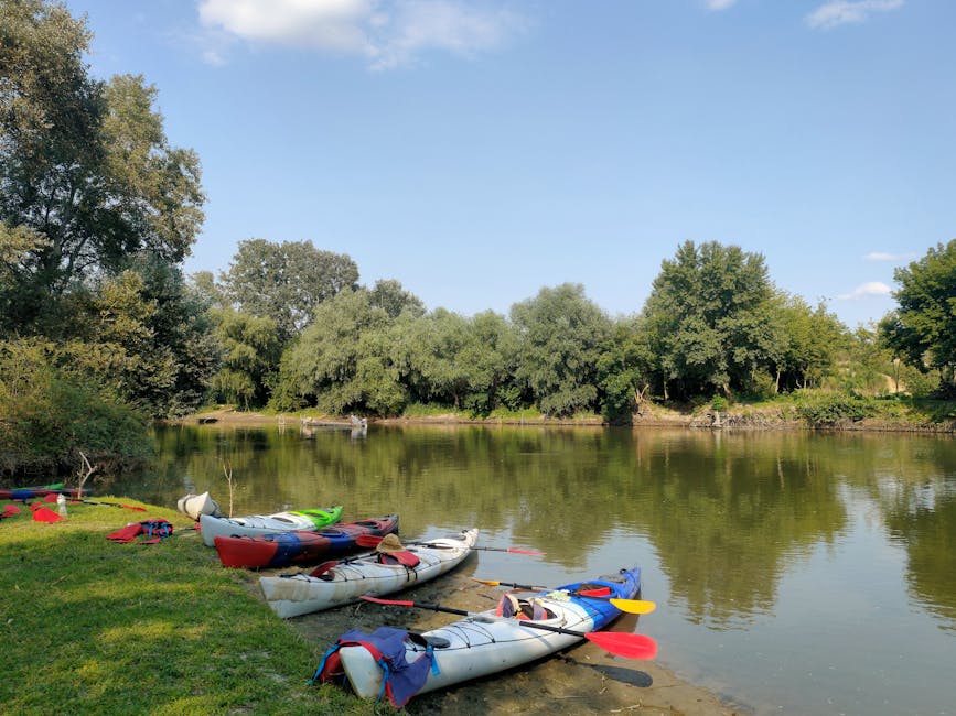 kayaking on quiet river roztocze