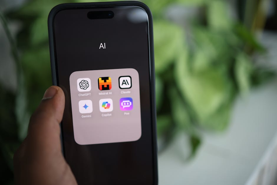person using AI app on smartphone in Paris cafe