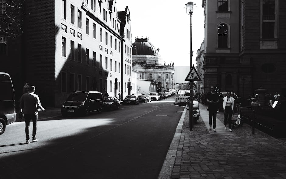 stylish woman walking in Berlin street