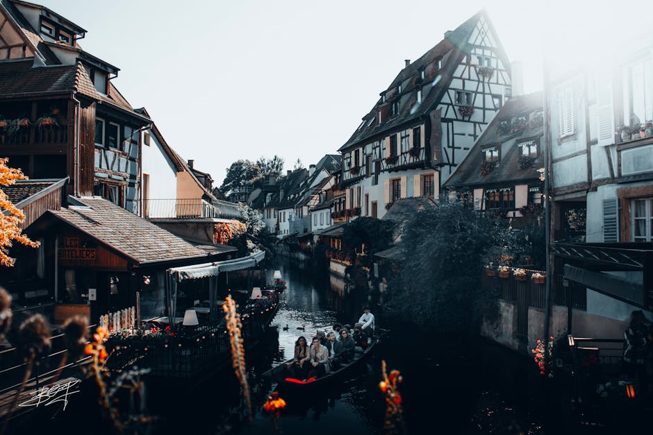 traditional boat canal france