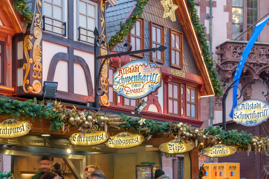 Traditional German food market