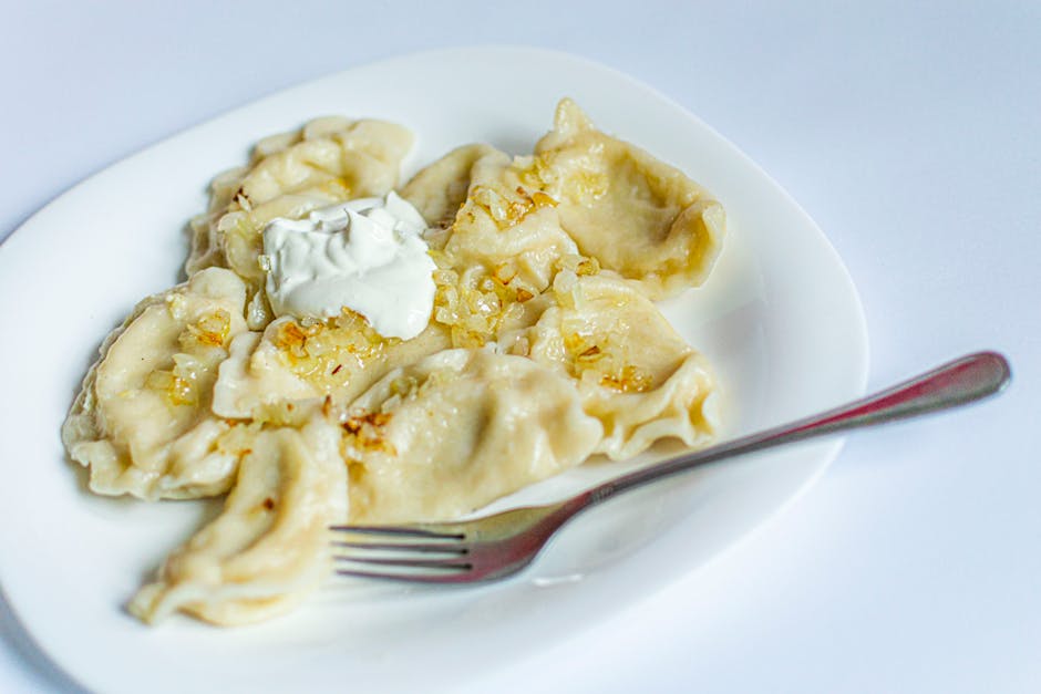 Traditional polish dumplings