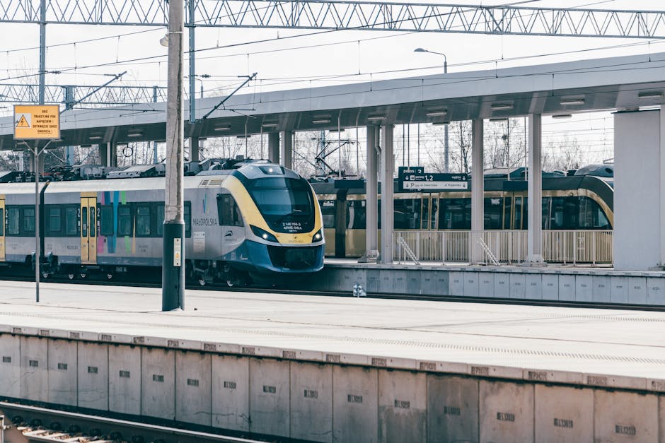 train station platform Poland