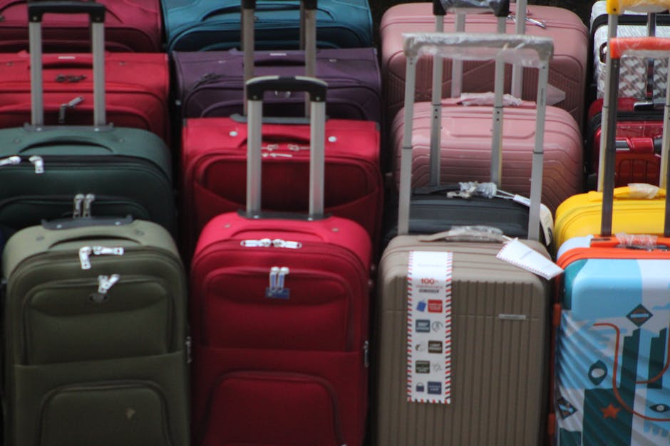 travel backpack and rolling luggage