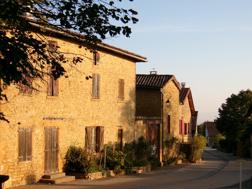 village in french countryside