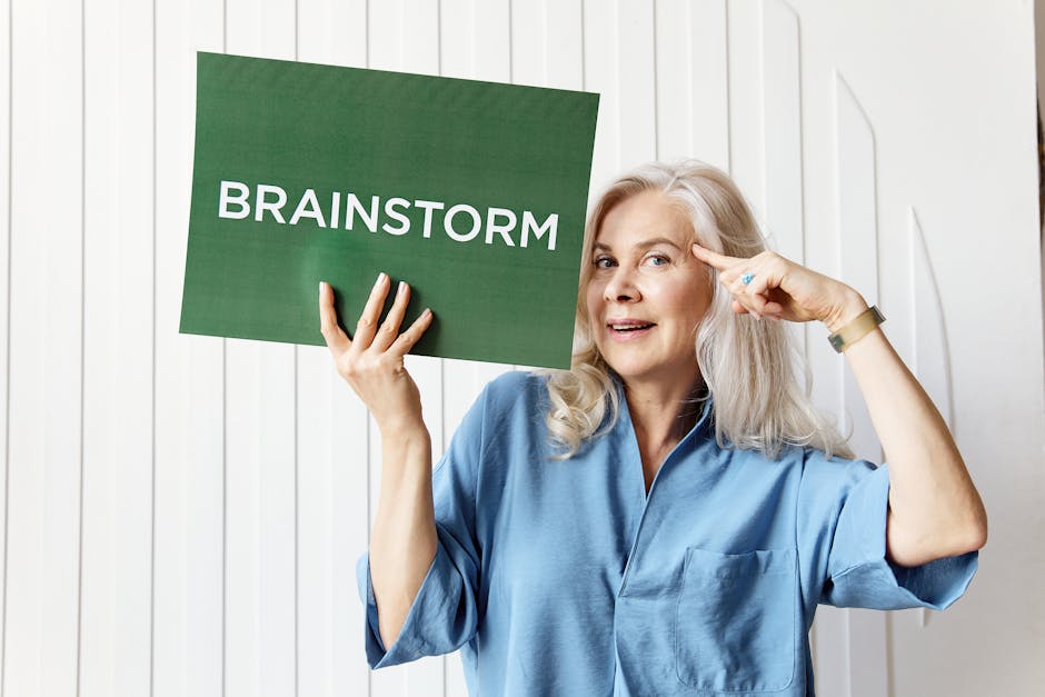 woman brainstorming with AI text generator