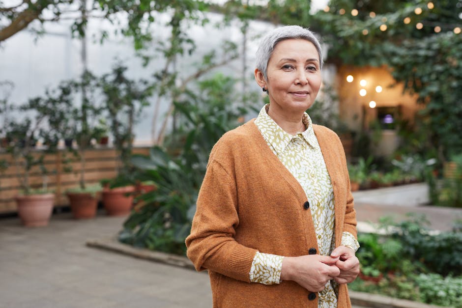 woman in comfortable stylish outfit