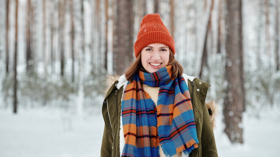 woman layering clothes for different seasons