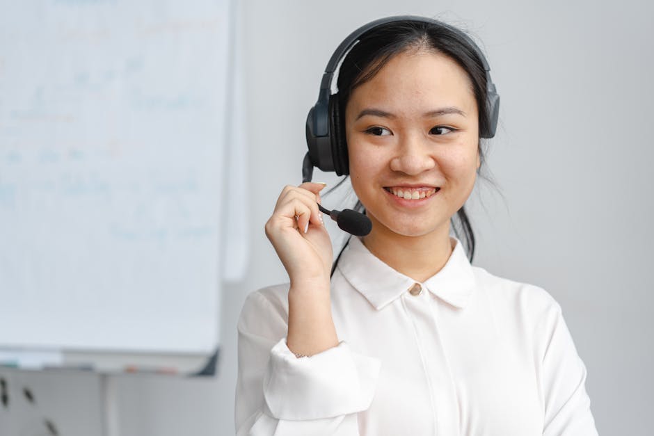 woman smiling ai assistant